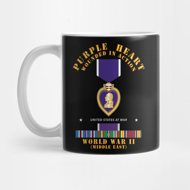 Purple Heart - WIA w WWII SVC w Purple Heart - Middle East by twix123844